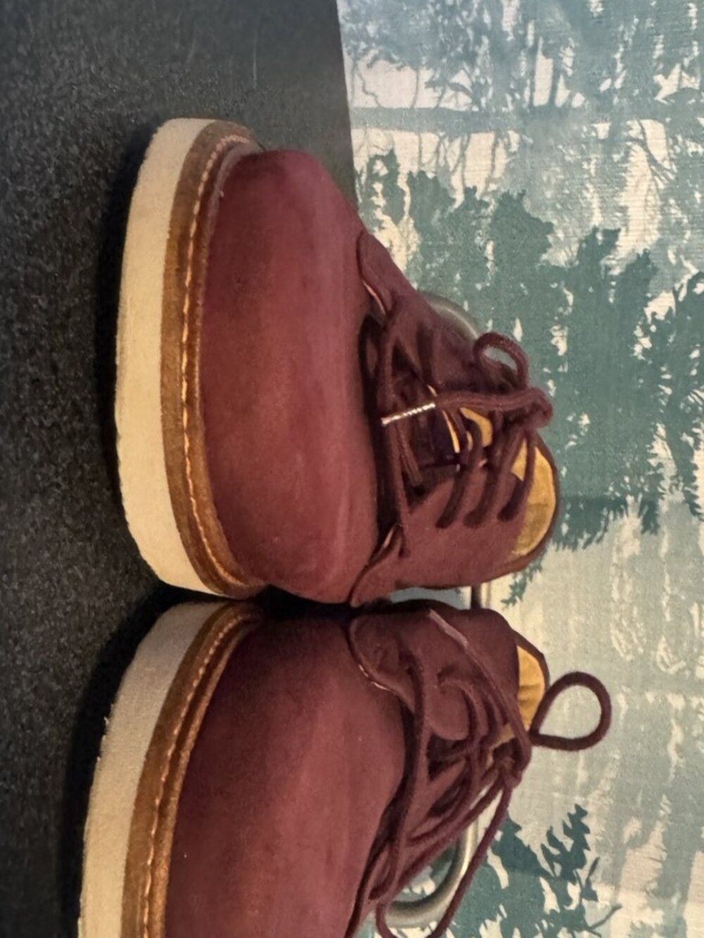 Samuel Hubbard Women's Size 6.5 Shoes Red Nubuck Comfort Vibram Oxfords